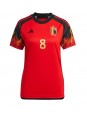 Belgien Youri Tielemans #8 Replika Hemmakläder Dam VM 2022 Kortärmad